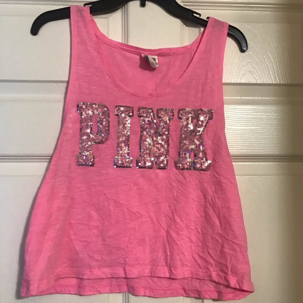 Pink PINK by Victoria’s Secret crop tank top